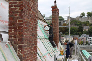 Exemple de rénovation d'une toiture à proximité de Namur